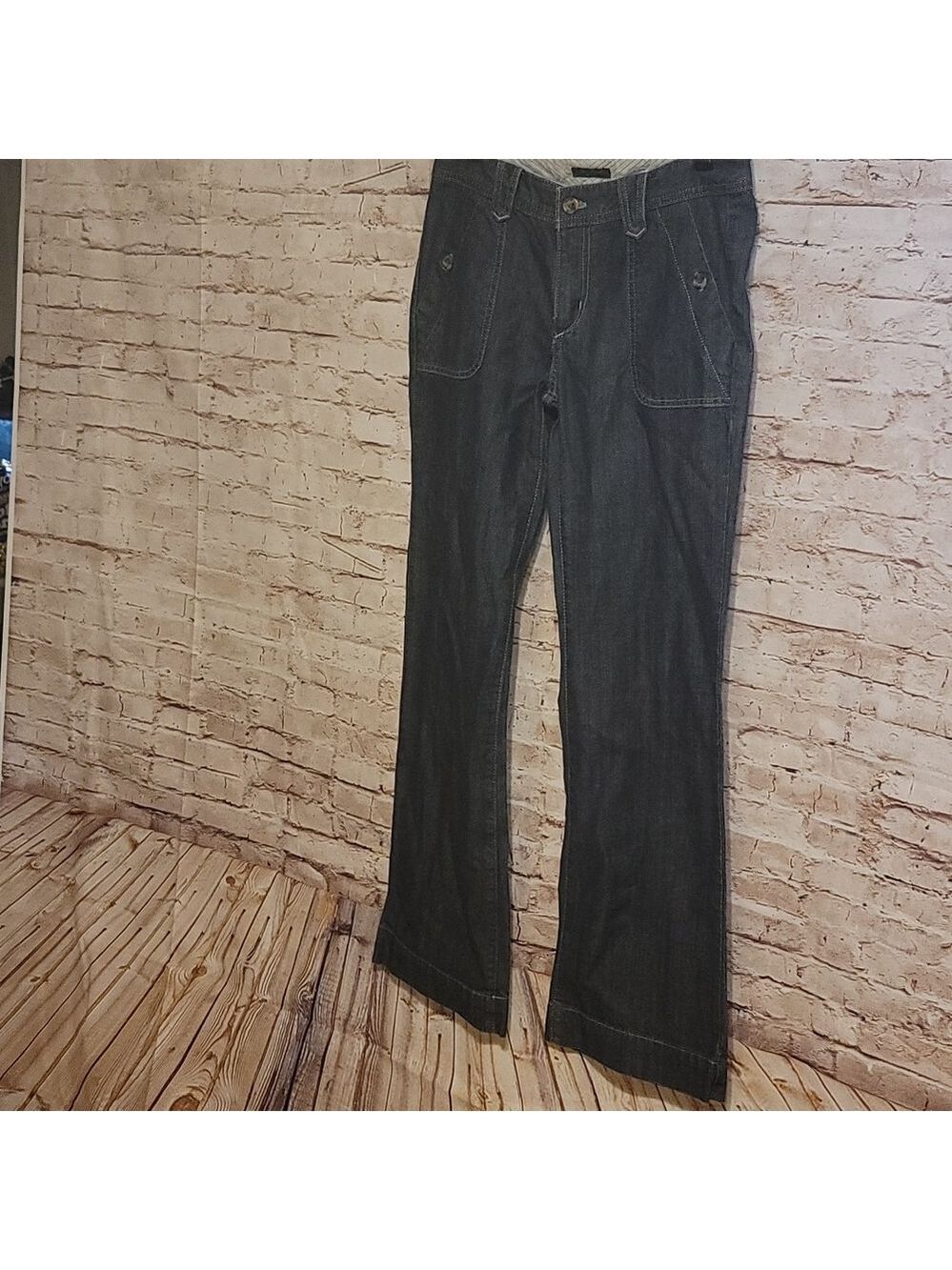 Eddie Bauer trouser wide leg jeans sz 4